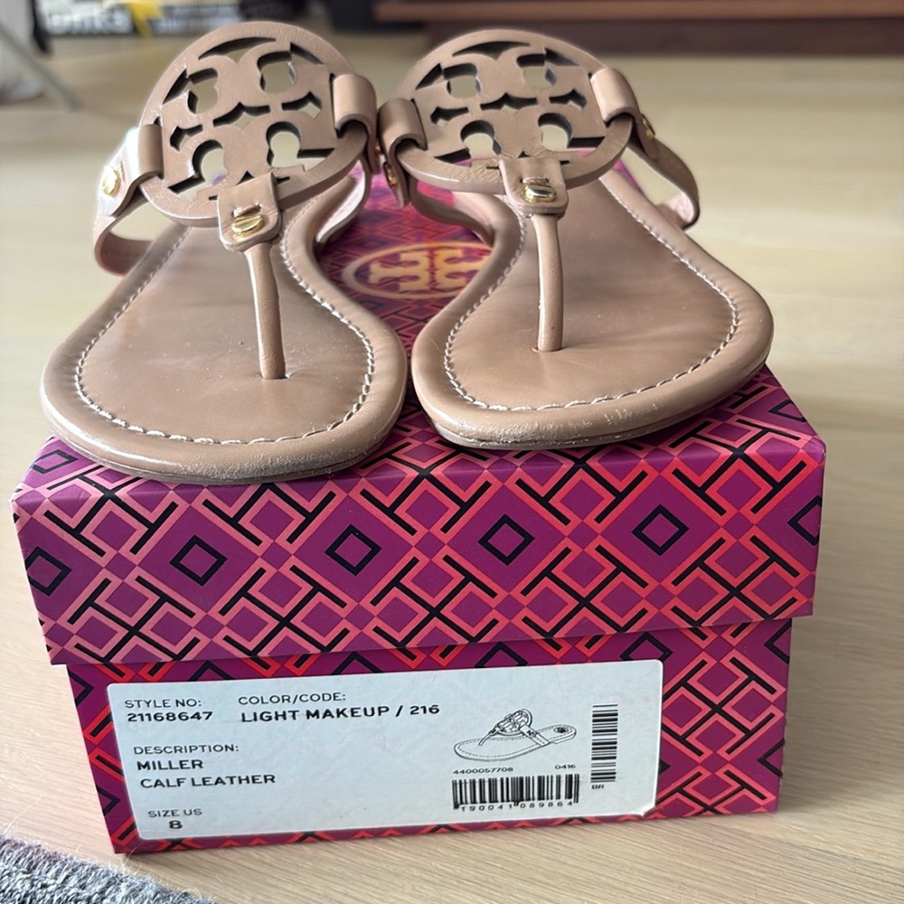 Tory Burch Brown Leather Sandals - Picture 5 of 5